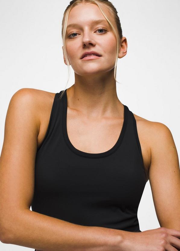 Luxara Racerback Tank, Color: Black, image 3