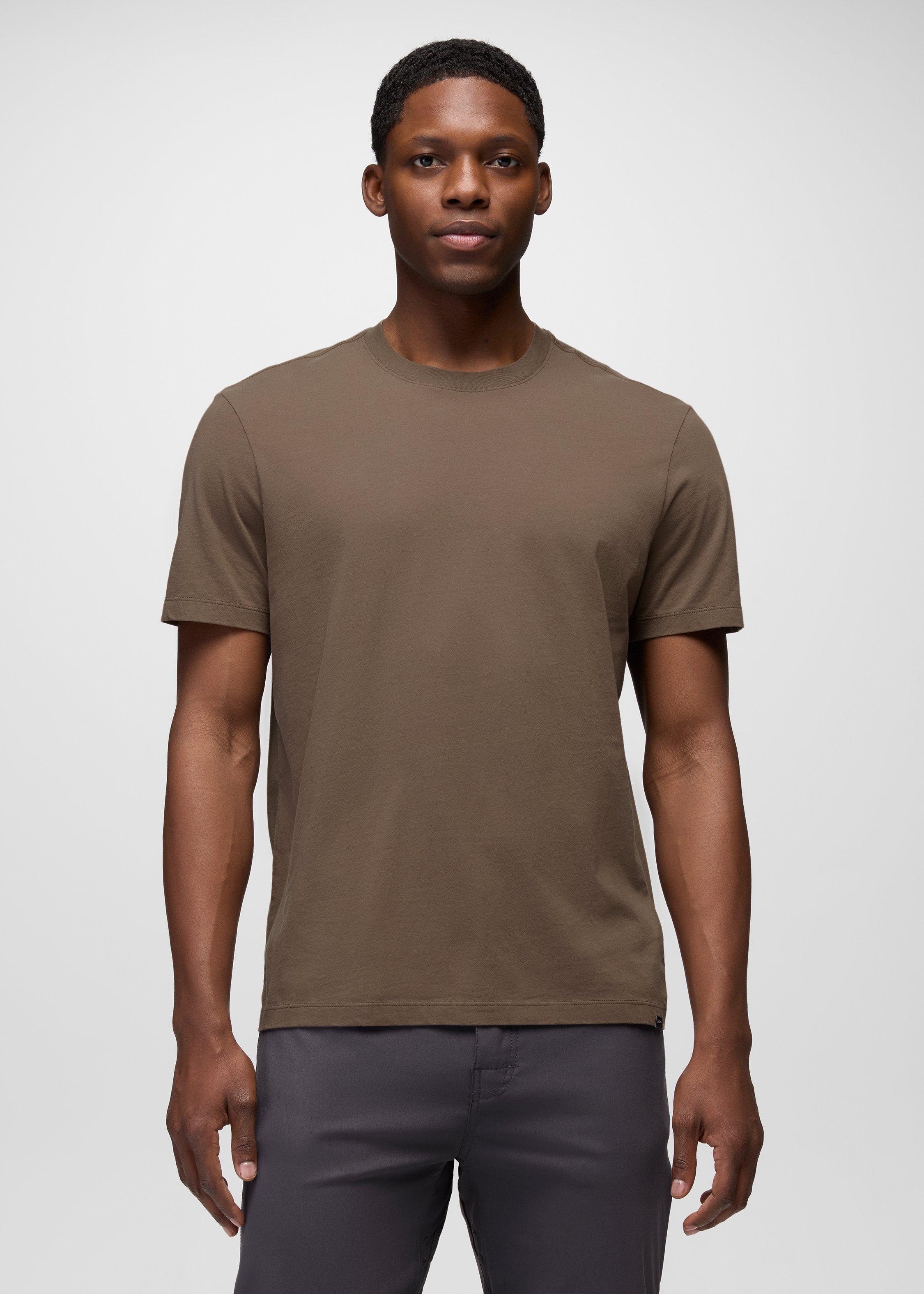 Mens prAna Everyday Short Sleeve Tee - Mud
