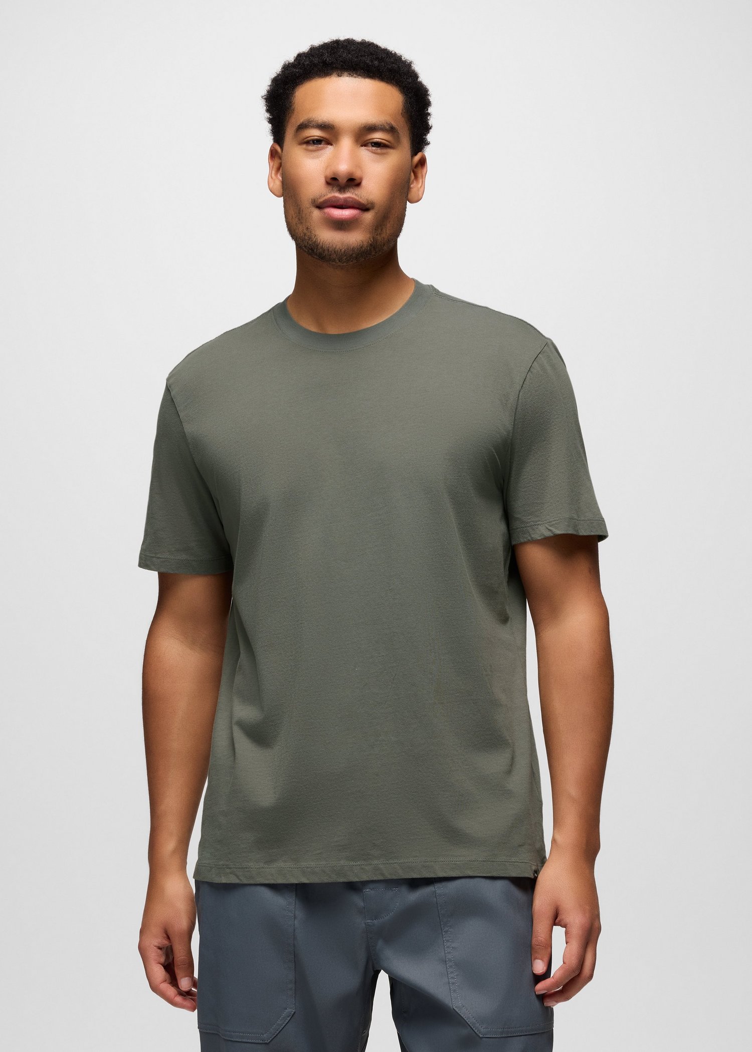 Mens prAna Everyday Short Sleeve Tee - Thyme