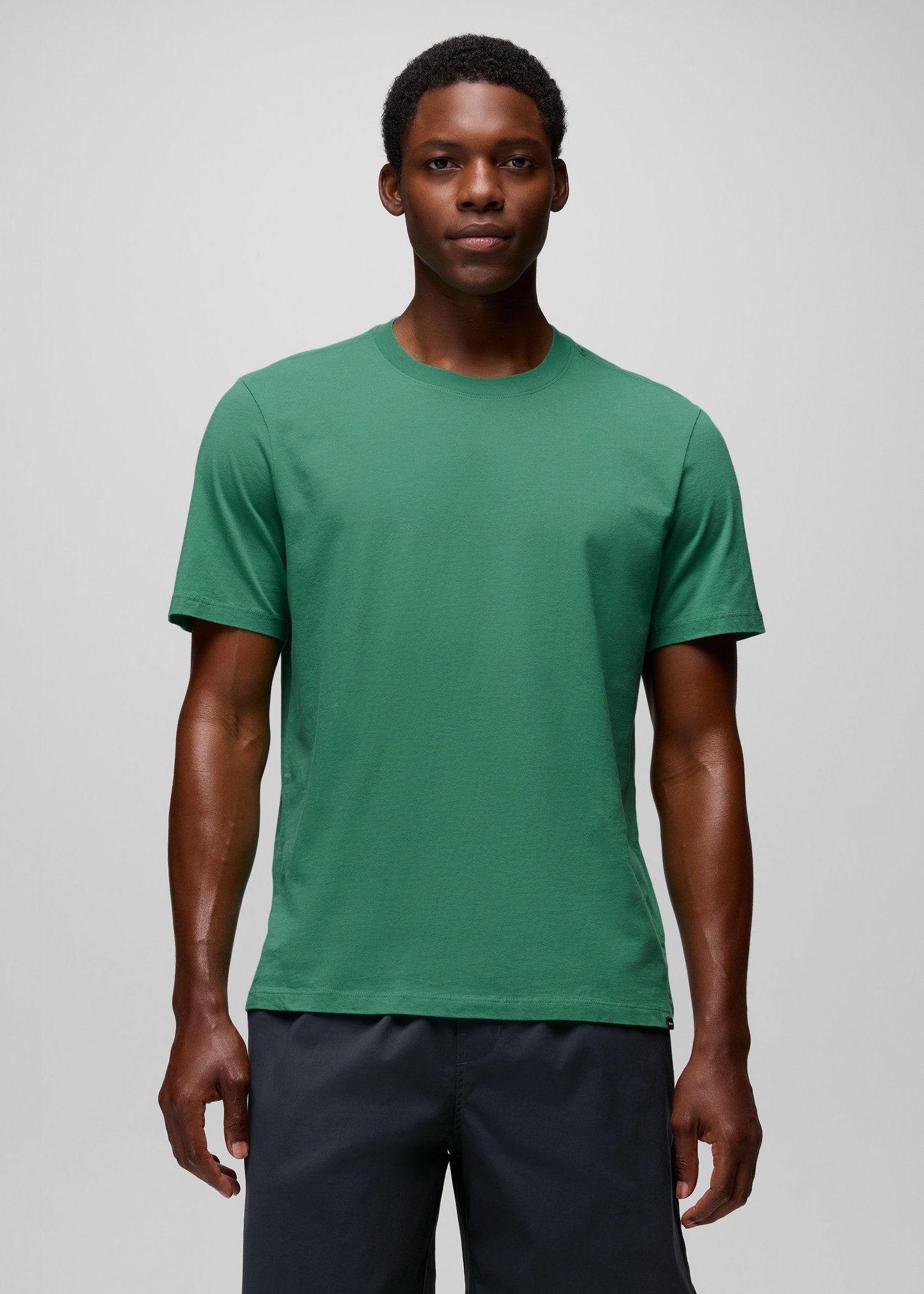 Mens prAna Everyday Short Sleeve Tee - Jade