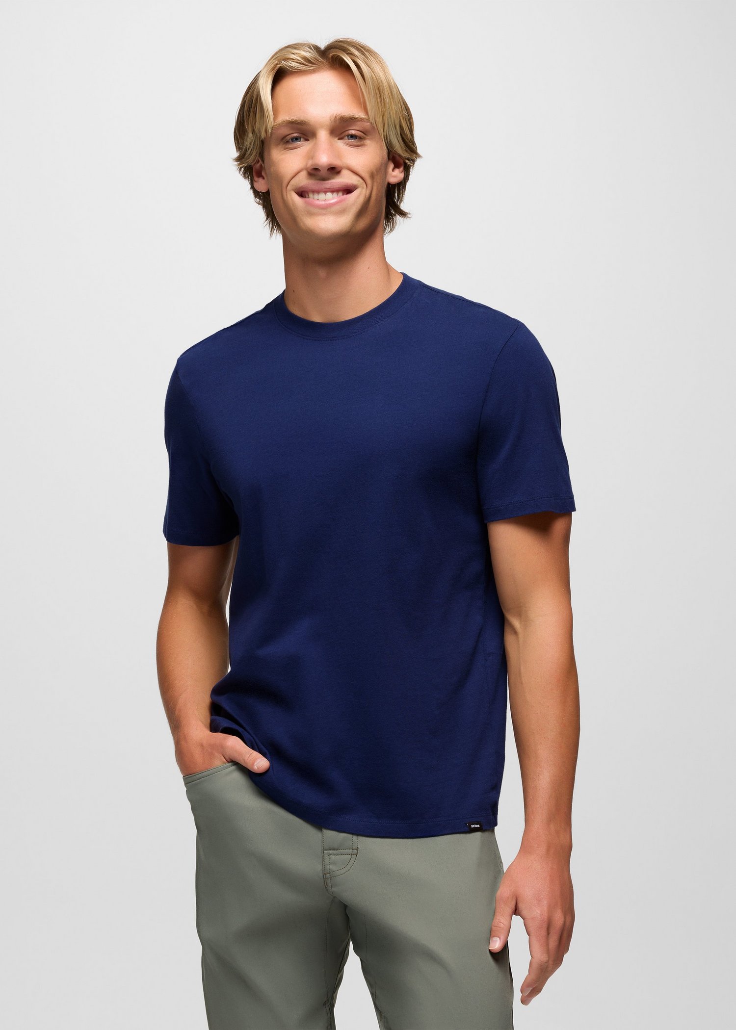 Mens prAna Everyday Short Sleeve Tee - Capulet Blue