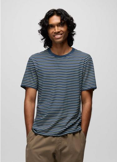 Everyday Short Sleeve Tee, Color: Bluff Blue Stripe, image 1