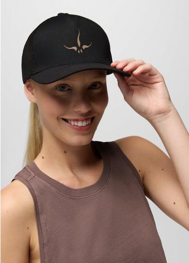 Roads Ahead Trucker, Color: Black prAna Horns, image 2