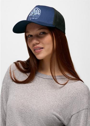 Roads Ahead Trucker, Color: Stormy Night Happy Petals, image 4