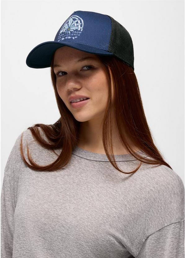 Roads Ahead Trucker, Color: Stormy Night Happy Petals, image 4