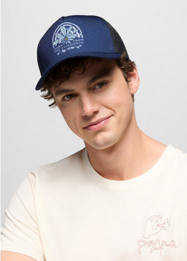 Roads Ahead Trucker, Color: Stormy Night Happy Petals, image 3