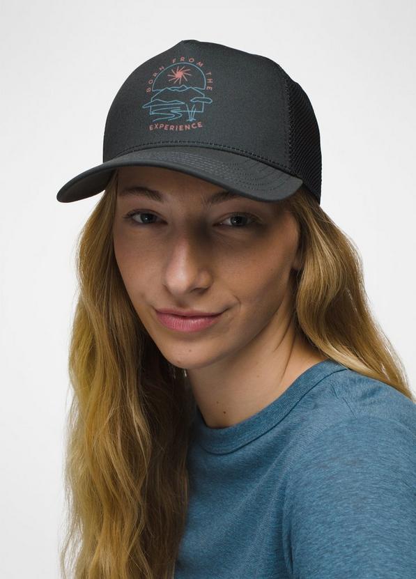 Roads Ahead Trucker, Color: Charcoal Arch, image 2