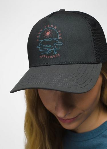 Roads Ahead Trucker, Color: Charcoal Arch, image 3