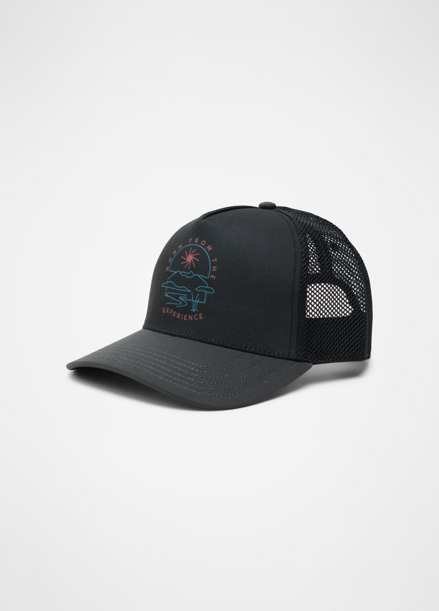 Gender Neutral prAna Roads Ahead Trucker - Charcoal Arch