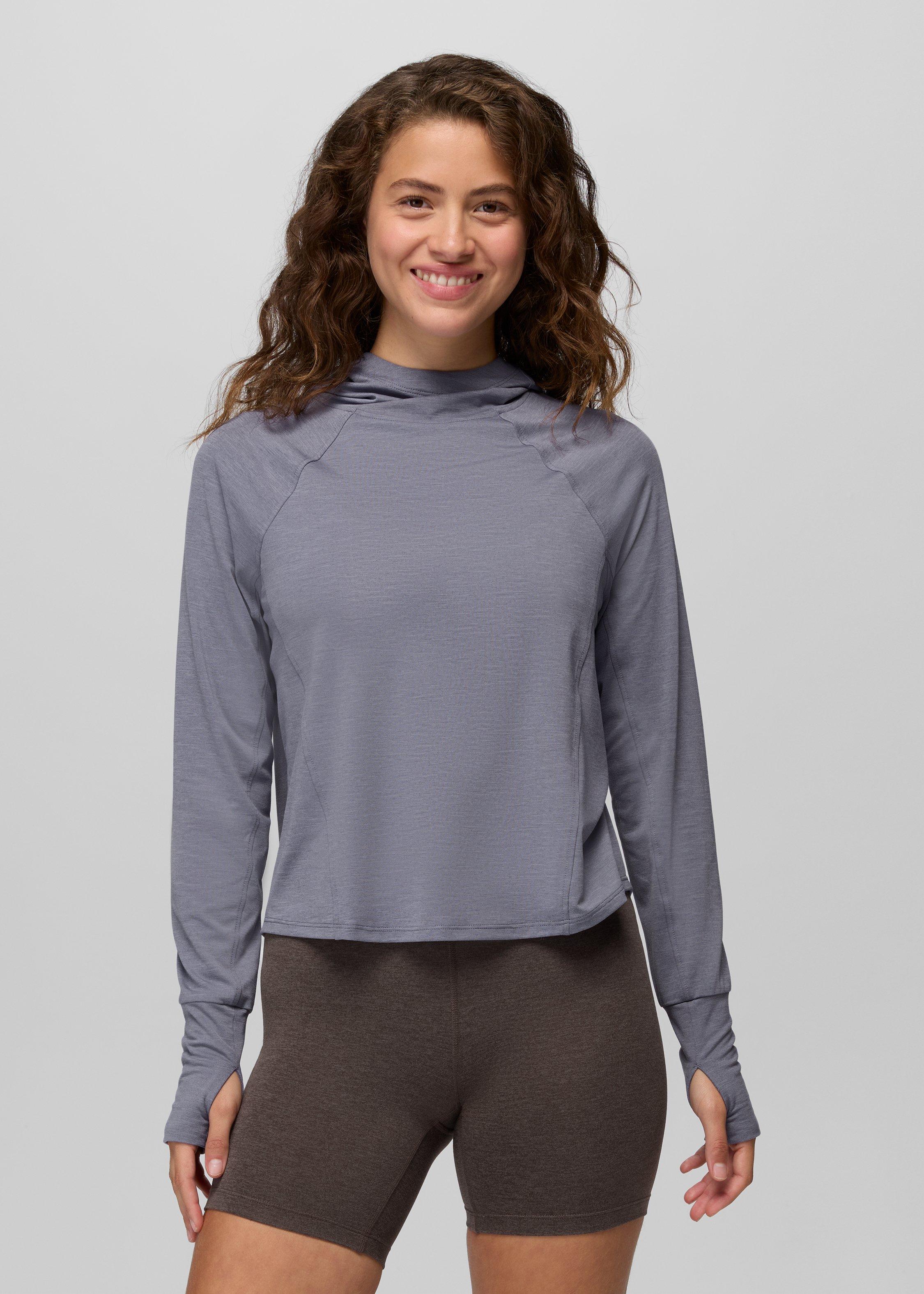 Womens prAna Sol Searcher Sun Hoodie - Taro