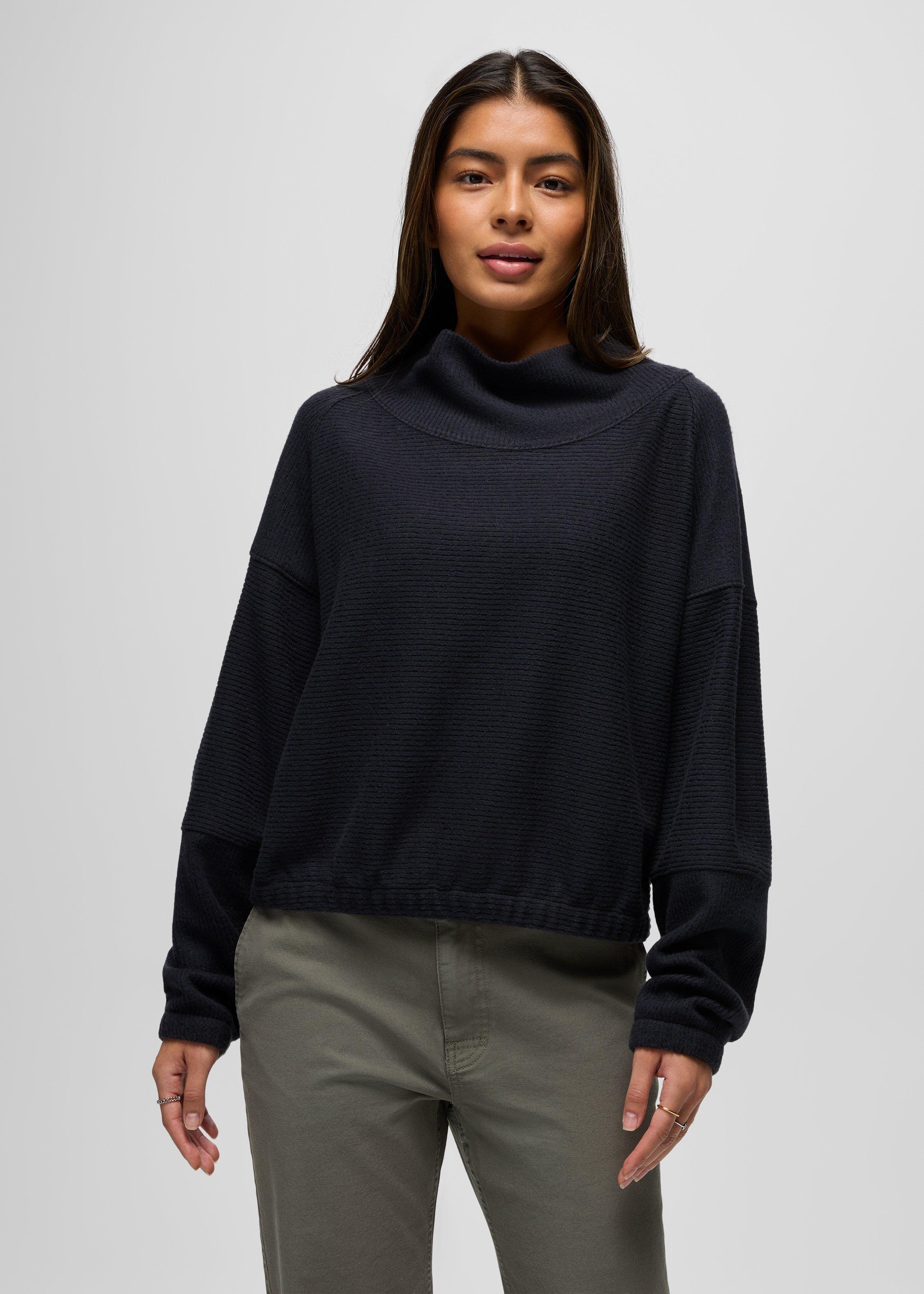 Womens prAna Olivia Long Sleeve - Black