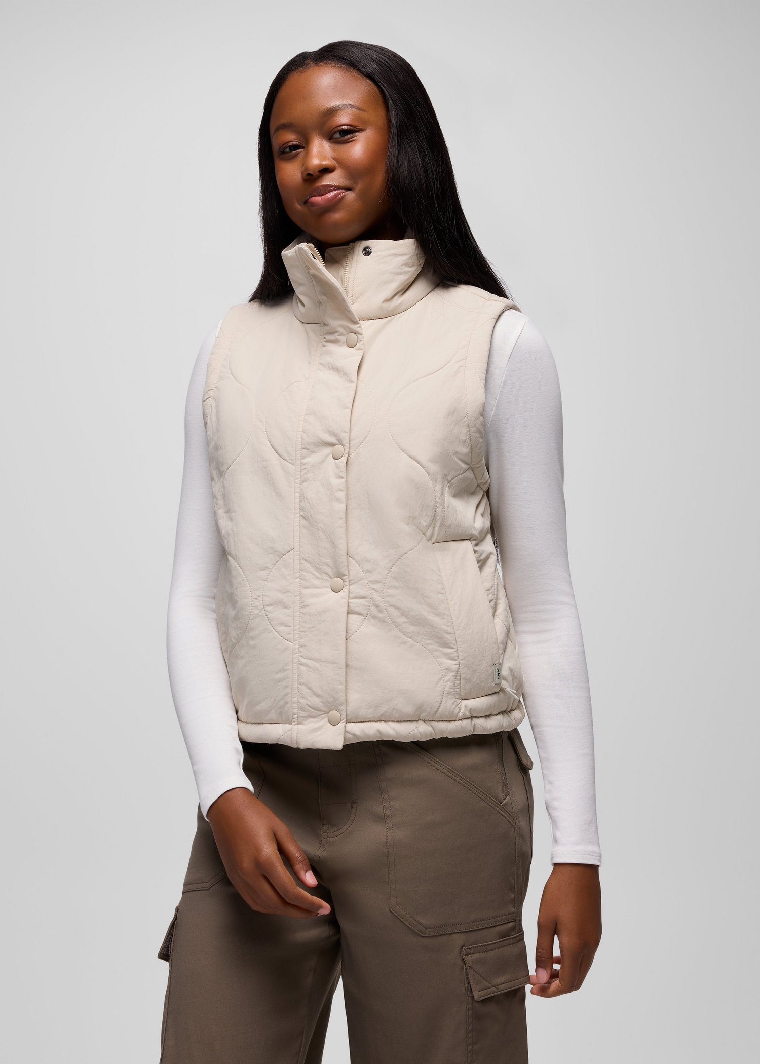 Womens prAna Encinitas Vest - Almond