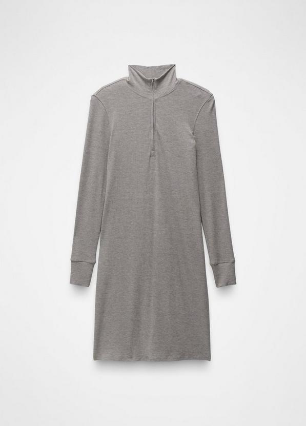 Foundation Rib Long Sleeve Dress, Color: Heather Grey, image 5