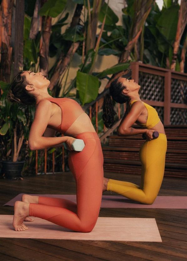 prAna Sculpt  Send Off Legging, Color: Golden Leaf, image 4