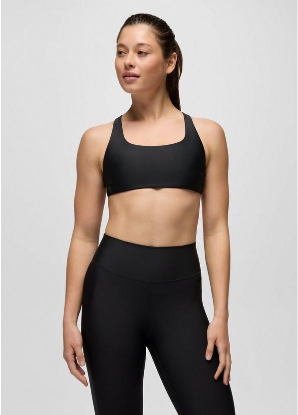 prAna Sculpt Deep Breath Bra, Color: Black, image 7