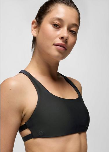 prAna Sculpt Deep Breath Bra, Color: Black, image 19