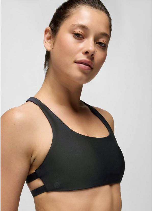 prAna Sculpt  Deep Breath Bra, Color: Black, image 3