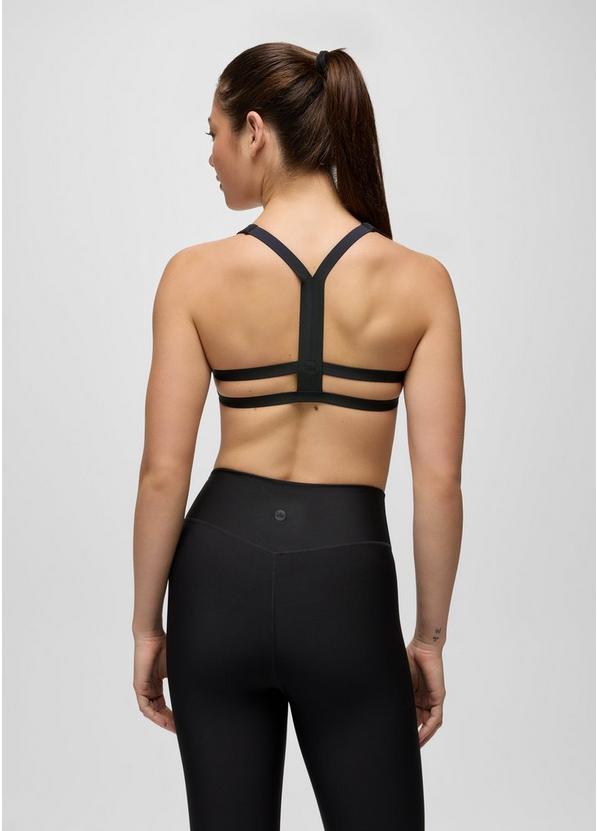 prAna Sculpt  Deep Breath Bra, Color: Black, image 2