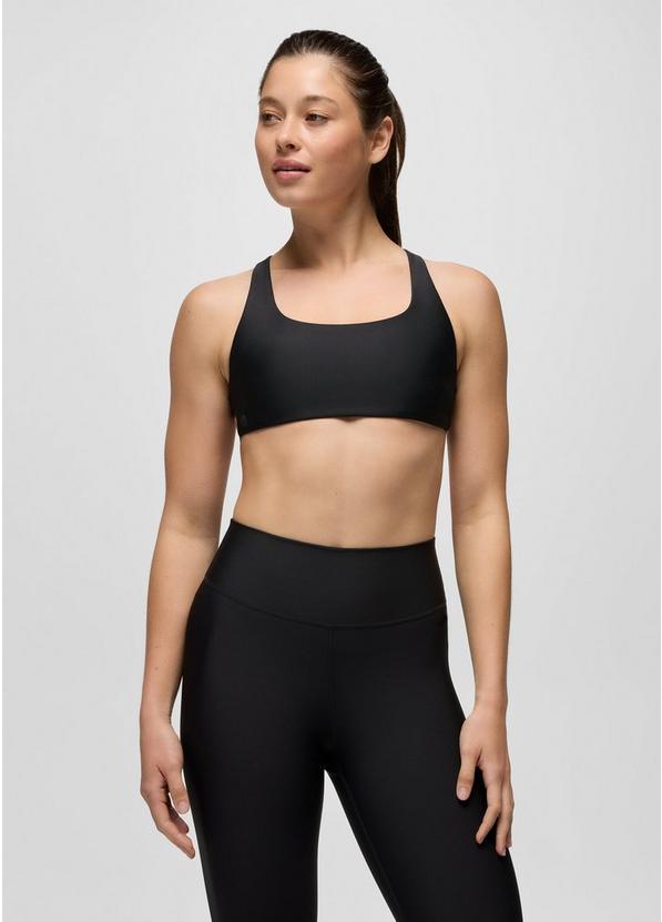 prAna Sculpt  Deep Breath Bra, Color: Black, image 1