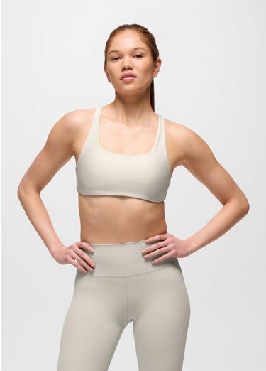 prAna Sculpt Deep Breath Bra, Color: Almond, image 5