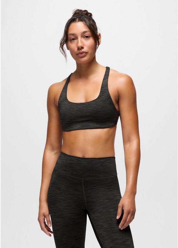 prAna Sculpt Deep Breath Bra, Color: Nori Spacedye, image 8