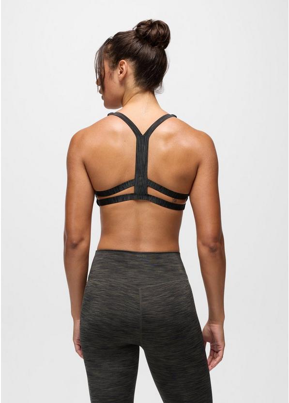 prAna Sculpt Deep Breath Bra, Color: Nori Spacedye, image 9