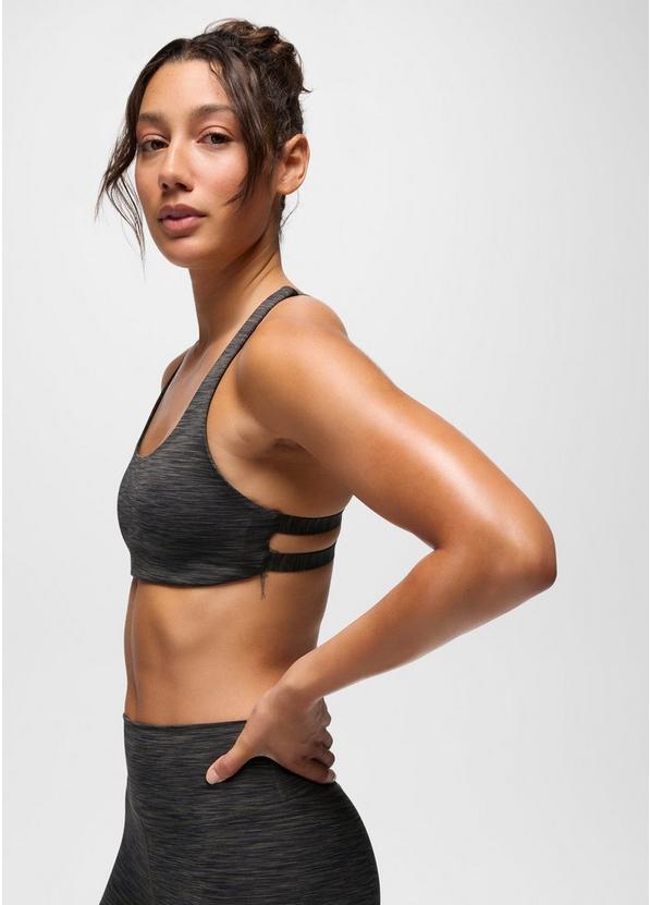 prAna Sculpt Deep Breath Bra, Color: Nori Spacedye, image 3
