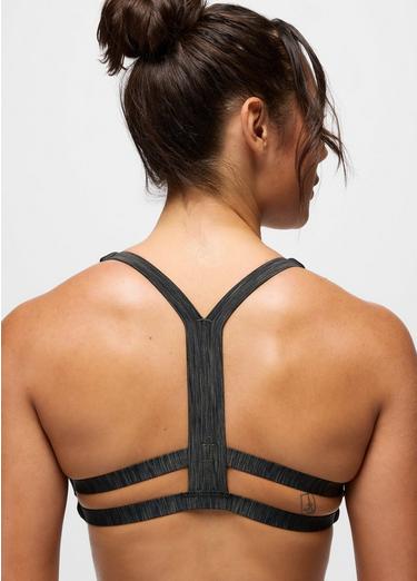 prAna Sculpt Deep Breath Bra, Color: Nori Spacedye, image 11