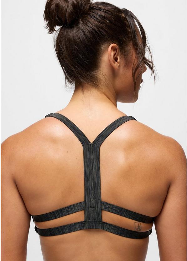 prAna Sculpt Deep Breath Bra, Color: Nori Spacedye, image 4