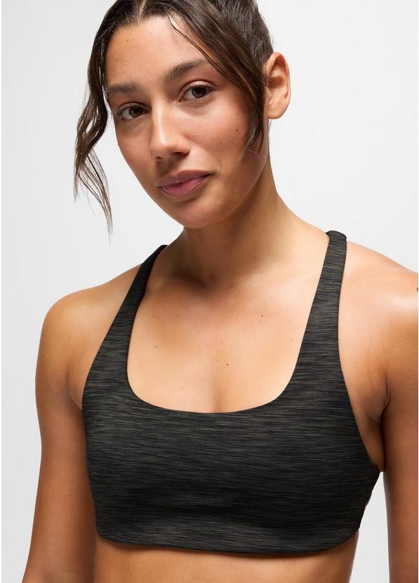 prAna Sculpt Deep Breath Bra, Color: Nori Spacedye, image 5