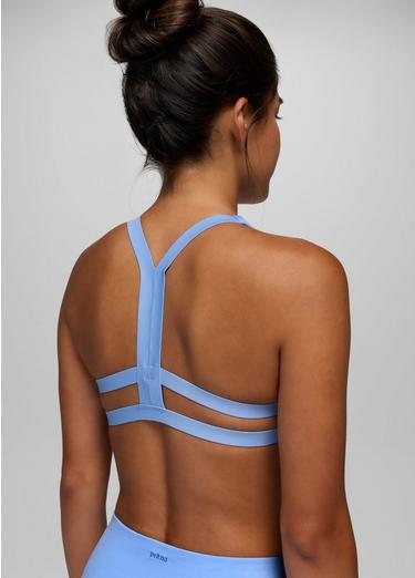 prAna Sculpt Deep Breath Bra, Color: Blue Vibes, image 16