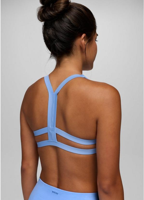 prAna Sculpt Deep Breath Bra, Color: Blue Vibes, image 4