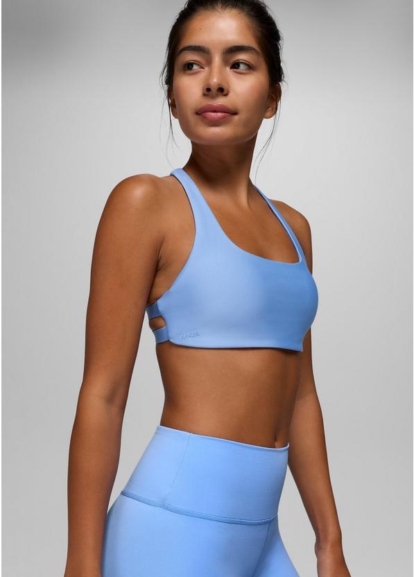 prAna Sculpt Deep Breath Bra, Color: Blue Vibes, image 5