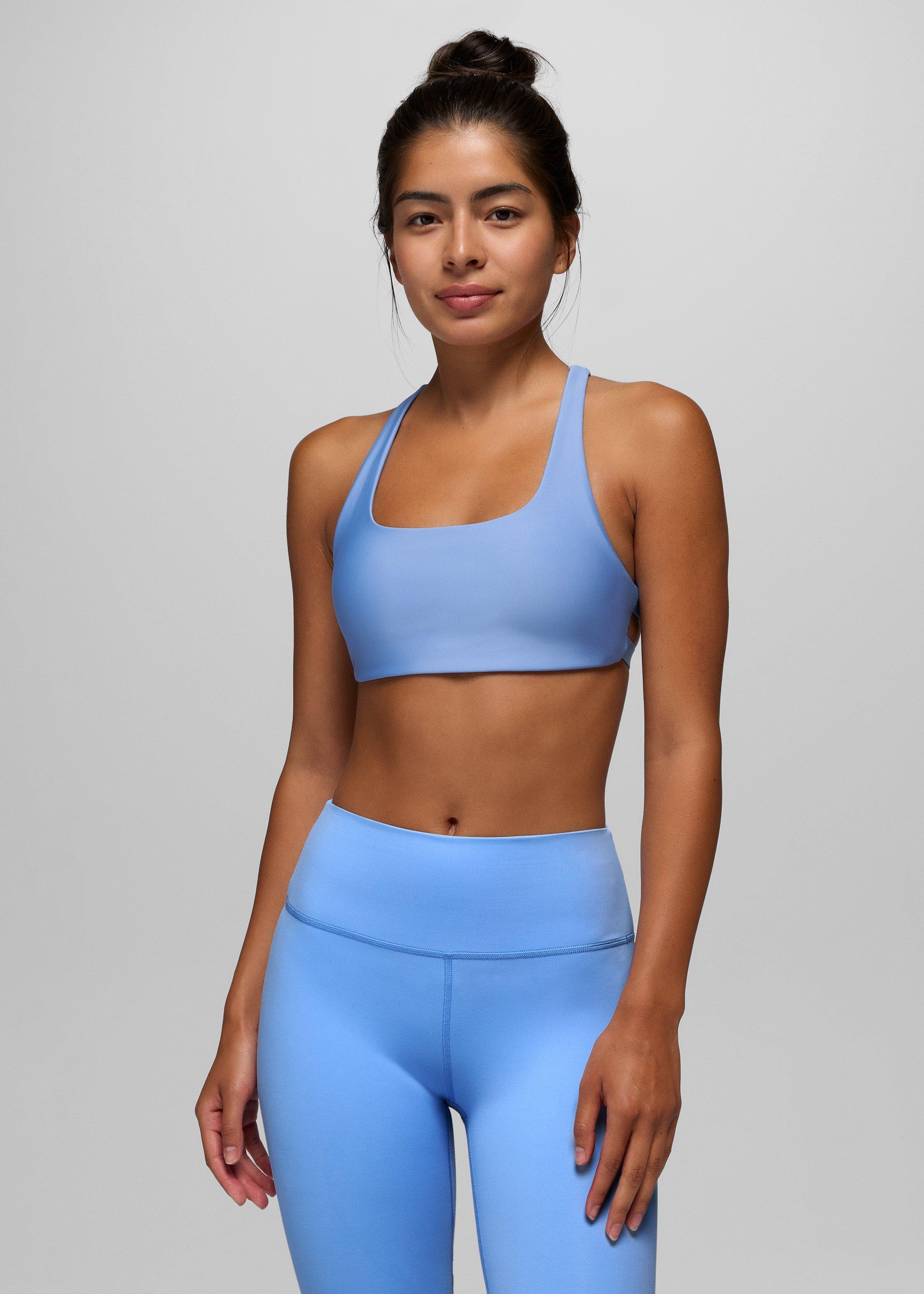 Womens prAna Sculpt&trade; Deep Breath Bra - Blue Vibes
