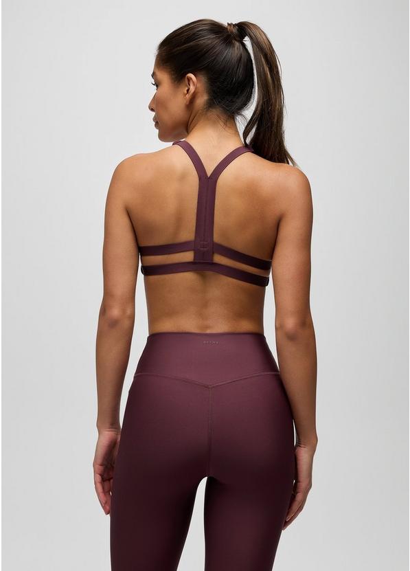 prAna Sculpt Deep Breath Bra, Color: Deep Vino, image 8