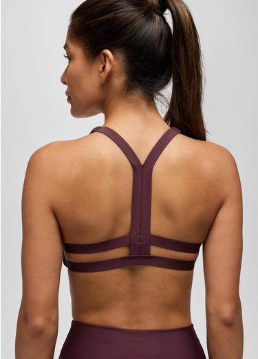 prAna Sculpt Deep Breath Bra, Color: Deep Vino, image 4