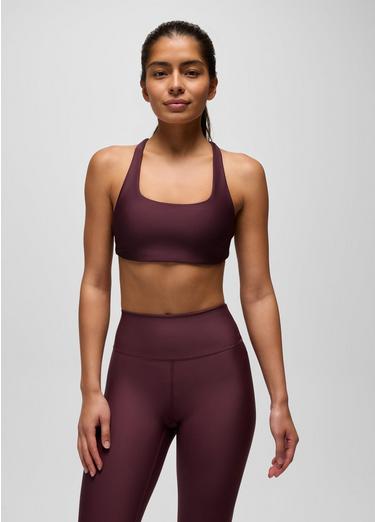 prAna Sculpt Deep Breath Bra, Color: Deep Vino, image 1