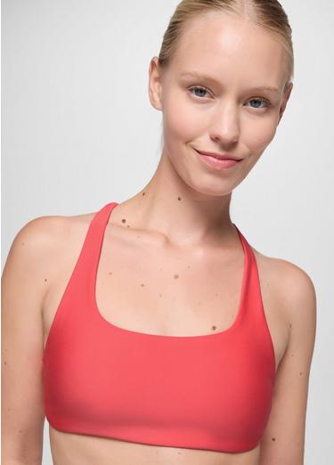 prAna Sculpt Deep Breath Bra, Color: Rose Fire, image 23