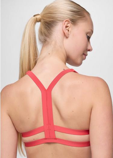 prAna Sculpt Deep Breath Bra, Color: Rose Fire, image 24