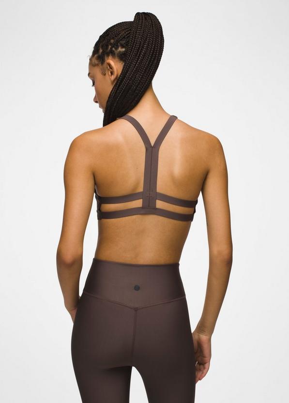 prAna Sculpt  Deep Breath Bra, Color: Light Espresso, image 2