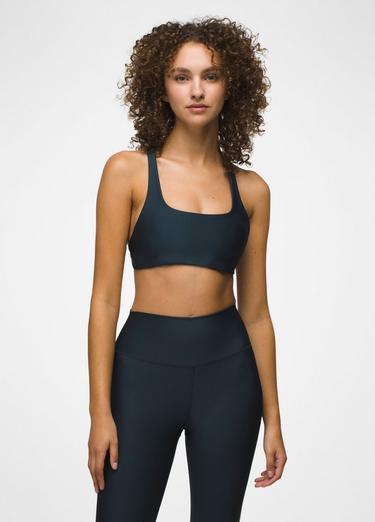 prAna Sculpt Deep Breath Bra, Color: Stormy Night, image 33