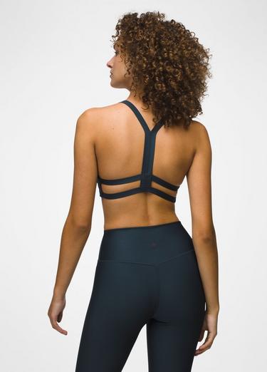prAna Sculpt Deep Breath Bra, Color: Stormy Night, image 34