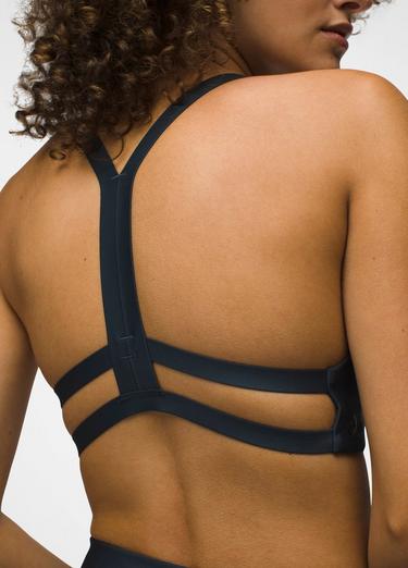 prAna Sculpt Deep Breath Bra, Color: Stormy Night, image 35