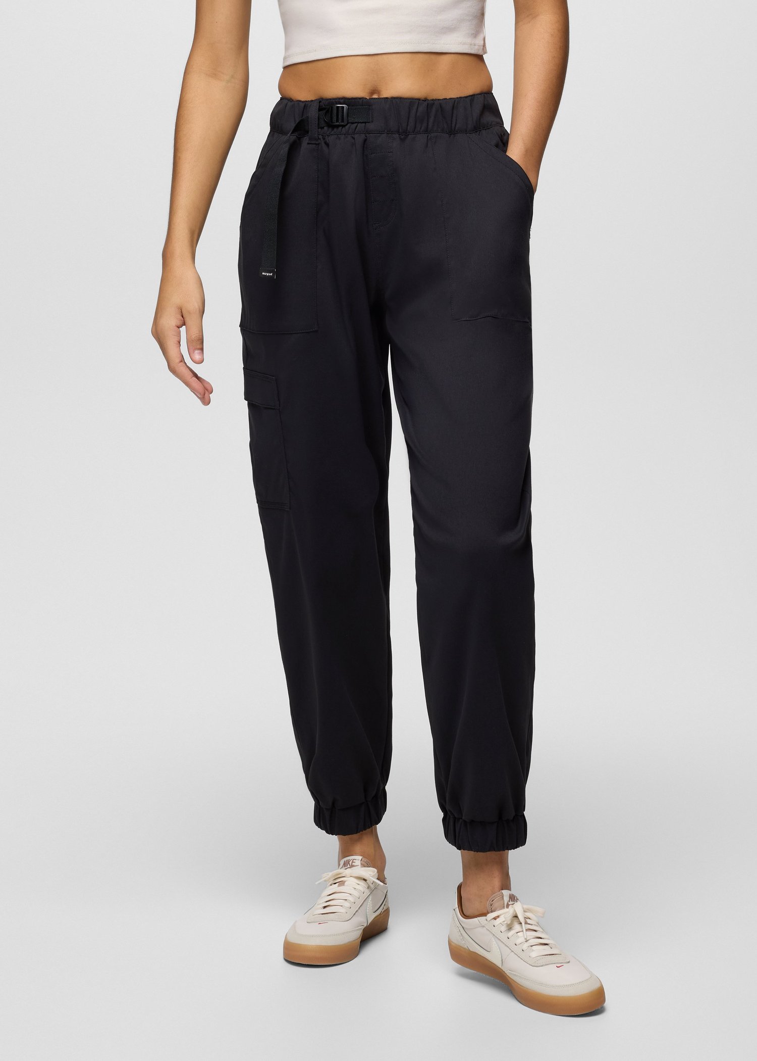 Womens prAna Stretch Zion™ E-Waist Jogger - Black