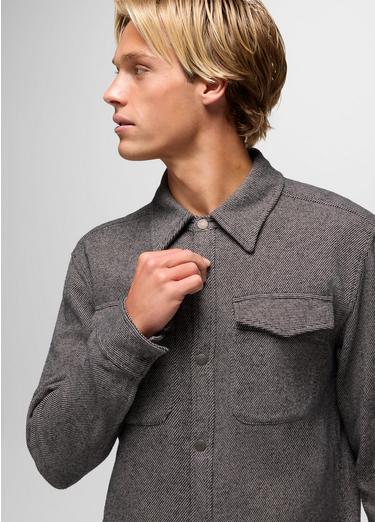 Happy Camp Flannel, Color: Shadow Heather, image 8