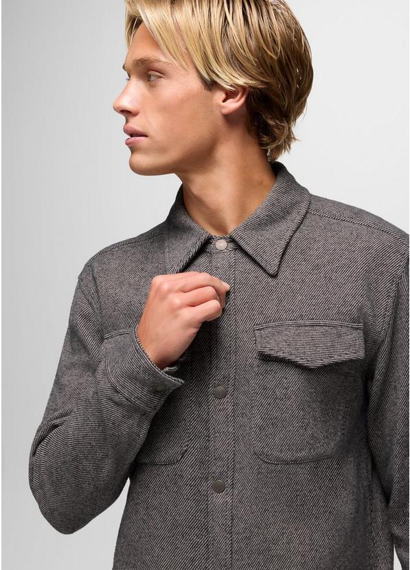 Happy Camp Flannel, Color: Shadow Heather, image 4