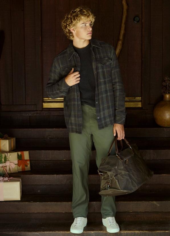 Happy Camp Flannel, Color: Thyme, image 3