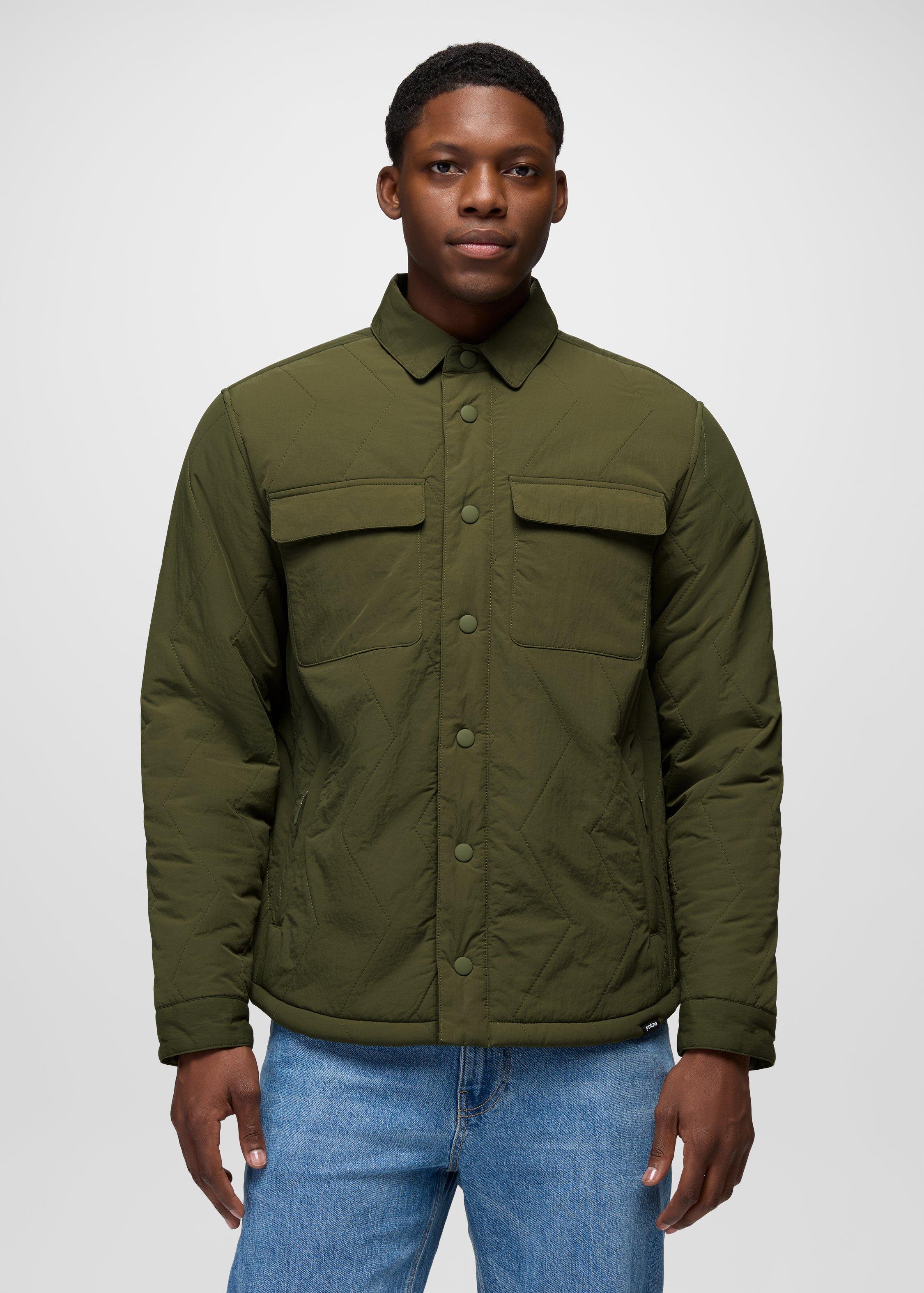 Men's prAna Encinitas Shacket - Cargo Green