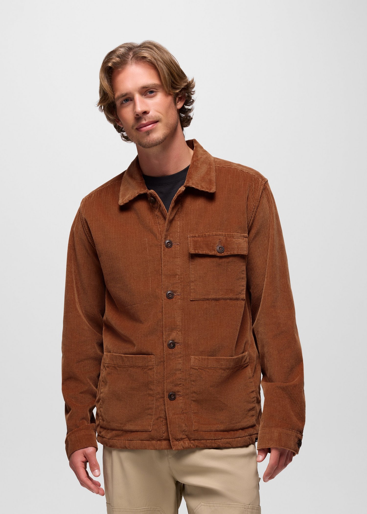 Mens prAna Ridgecrest Chore Coat - Tawny