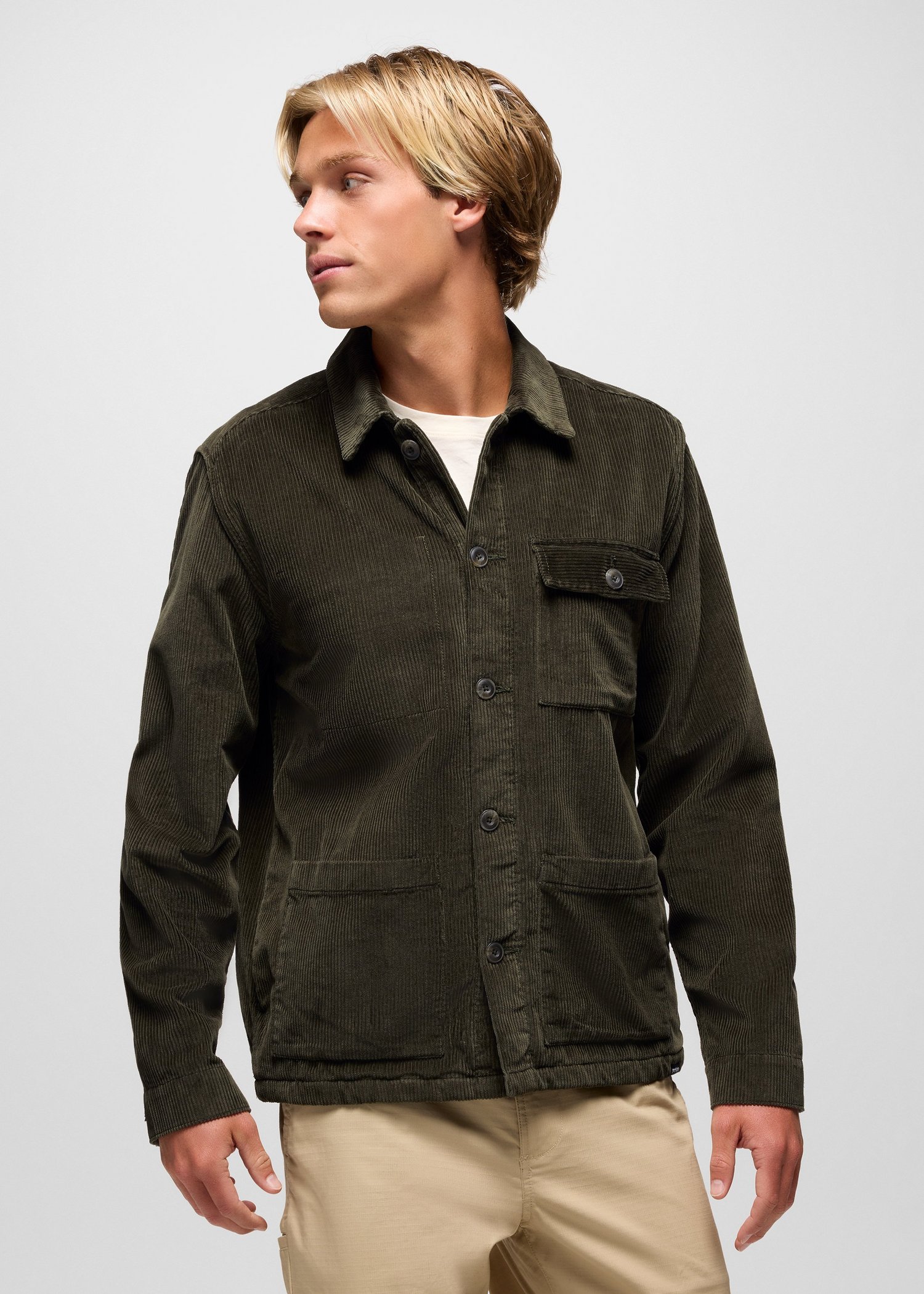 Mens prAna Ridgecrest Chore Coat - Nori